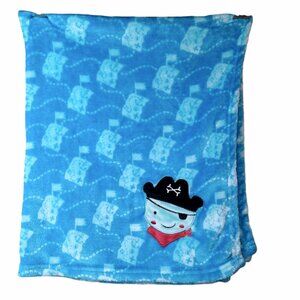 Le Bebe Favorite Pirate Octopus Security Lovey Blanket 34" X 35"